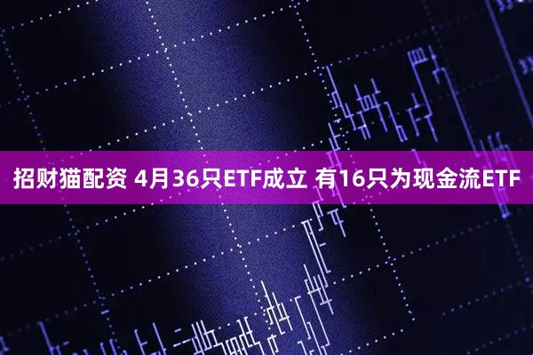 招财猫配资 4月36只ETF成立 有16只为现金流ETF